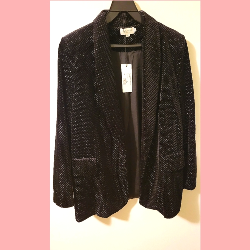 Molly Bracken Lili Sidonio Slouchy Velvet Blazer - Size Small